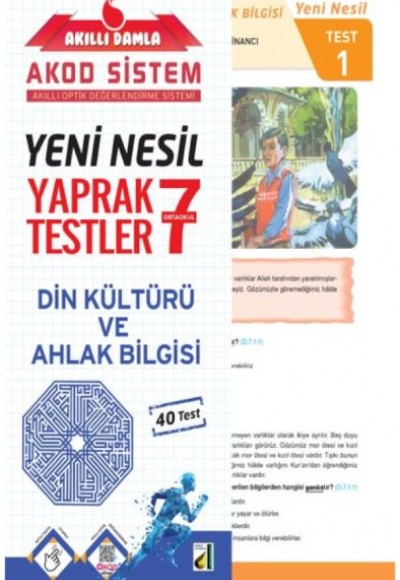 Akıllı Damla Din Kültürü Ve Ahlak Bilgisi Yeni Nesil Yaprak Testler-7. Sınıf Akıllı Damla Din Kültürü Ve Ahlak Bilgisi Yeni Nesil Yaprak Testler-7. Sınıf