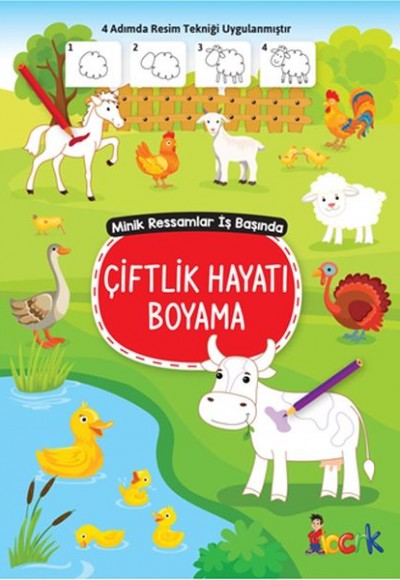 Çiftlik Hayatı Boyama - Minik Ressamlar İş Başında Çiftlik Hayatı Boyama - Minik Ressamlar İş Başında