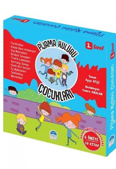 1.Sınıf Pijama Kulübü Çocukları - Türkçe Tema Hikayeleri-10 Kitap Takım 1.Sınıf Pijama Kulübü Çocukları - Türkçe Tema Hikayeleri-10 Kitap Takım