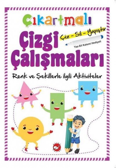 Çıkartmalı Çizgi Çalışmaları - Renkler ve Şekillerle İlgili Aktiviteler Çıkartmalı Çizgi Çalışmaları - Renkler ve Şekillerle İlgili Aktiviteler