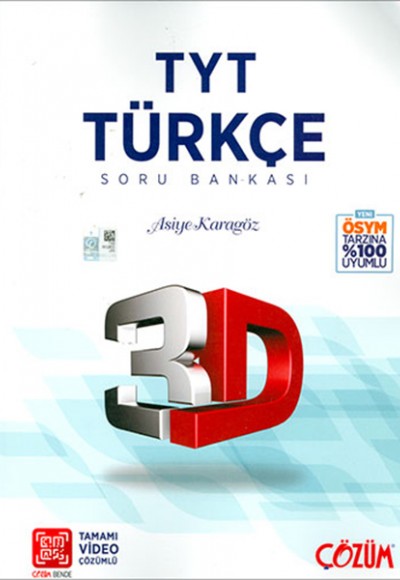 3D TYT Türkçe Tamamı Video Çözümlü Soru Bankası (Yeni) 3D TYT Türkçe Tamamı Video Çözümlü Soru Bankası (Yeni)