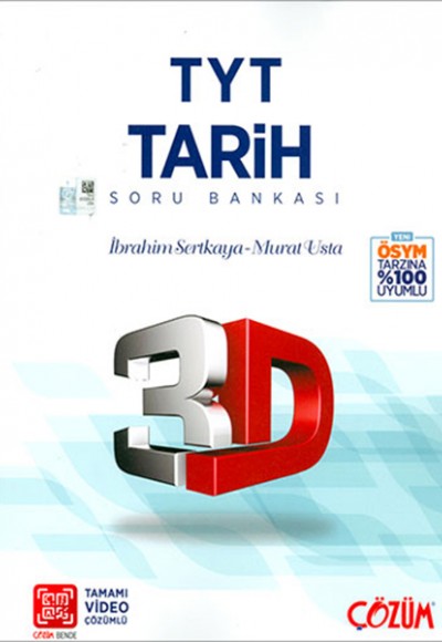 3D TYT Tarih Tamamı Video Çözümlü Soru Bankası (Yeni) 3D TYT Tarih Tamamı Video Çözümlü Soru Bankası (Yeni)