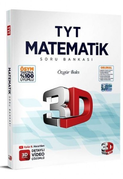 3D Yayınları TYT Matematik Tamamı Video Çözümlü Soru Bankası 3D Yayınları TYT Matematik Tamamı Video Çözümlü Soru Bankası