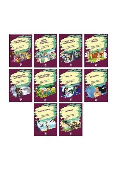 Fransızca - Türkçe Karşılıklı Hikayeler 10 Kitap Fransızca - Türkçe Karşılıklı Hikayeler 10 Kitap