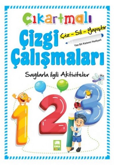 Çıkartmalı Çizgi Çalışmaları Sayılarla İlgili Aktiviteler Çıkartmalı Çizgi Çalışmaları Sayılarla İlgili Aktiviteler