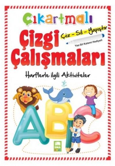 Çıkartmalı Çizgi Çalışmaları Harflerle İlgili Aktiviteler Çıkartmalı Çizgi Çalışmaları Harflerle İlgili Aktiviteler