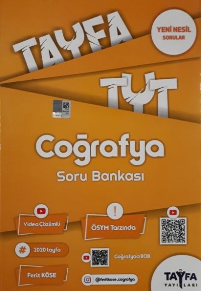 Tayfa TYT Coğrafya Soru Bankası (Yeni) Tayfa TYT Coğrafya Soru Bankası (Yeni)