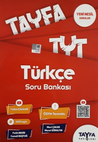 Tayfa TYT Türkçe Soru Bankası (Yeni) Tayfa TYT Türkçe Soru Bankası (Yeni)