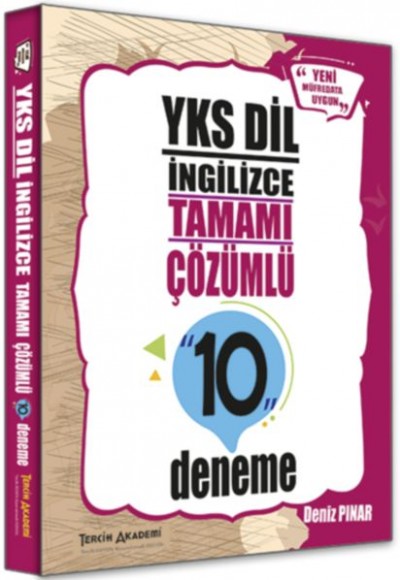 Tercih Akademi YKS Dil İngilizce Tamamı Çözümlü 10 Deneme Tercih Akademi YKS Dil İngilizce Tamamı Çözümlü 10 Deneme