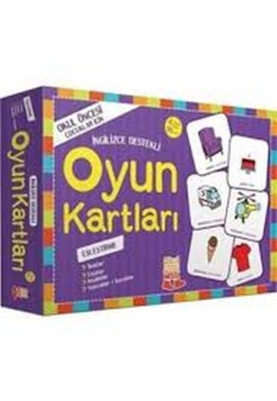 İngilizce Destekli Oyun Kartları - Eşleştirme İngilizce Destekli Oyun Kartları - Eşleştirme