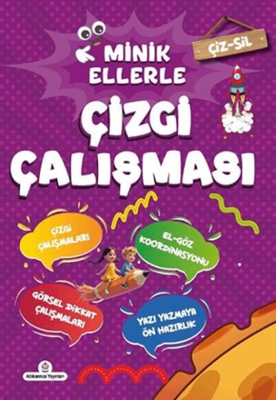 Çiz - Sil Minik Ellerle Çizgi Çalışması (Kalem Hediyeli) Çiz - Sil Minik Ellerle Çizgi Çalışması (Kalem Hediyeli)
