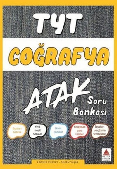 Delta TYT Coğrafya Atak Soru Bankası (Yeni) Delta TYT Coğrafya Atak Soru Bankası (Yeni)