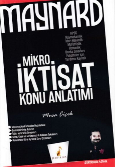 Pelikan Maynard Mikro İktisat Konu Anlatımı Pelikan Maynard Mikro İktisat Konu Anlatımı