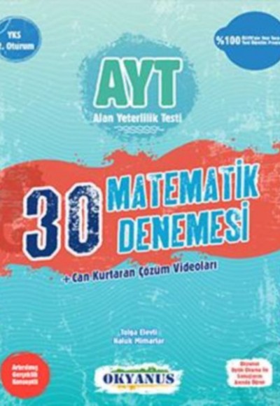 Okyanus AYT 30 Matematik Denemesi (Yeni) Okyanus AYT 30 Matematik Denemesi (Yeni)