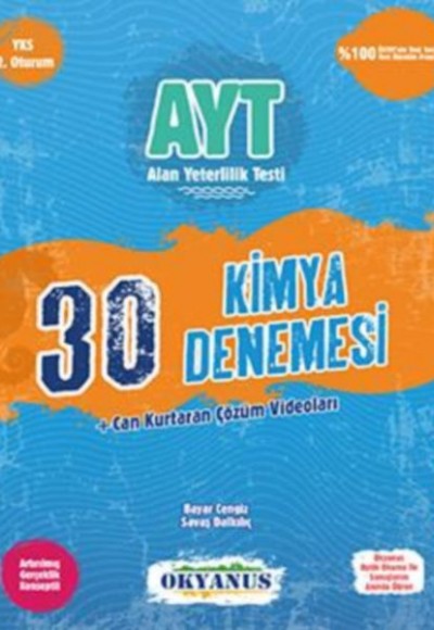 Okyanus AYT 30 Kimya Denemesi (Yeni) Okyanus AYT 30 Kimya Denemesi (Yeni)