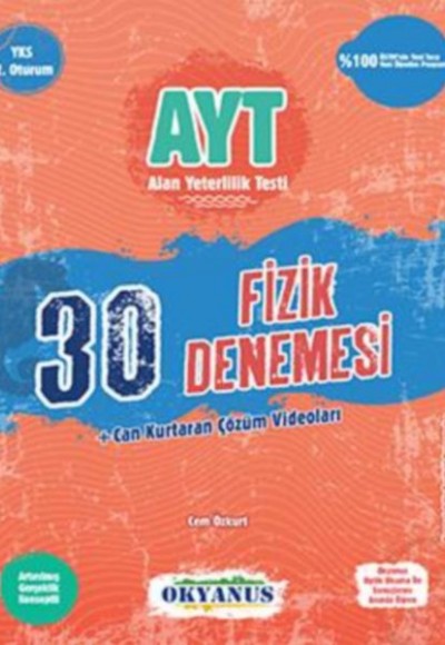 Okyanus AYT 30 Fizik Denemesi Okyanus AYT 30 Fizik Denemesi