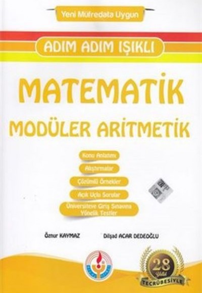 Bilal Işıklı Matematik Modüler Aritmetik Adım Adım Işıklı (Yeni) Bilal Işıklı Matematik Modüler Aritmetik Adım Adım Işıklı (Yeni)