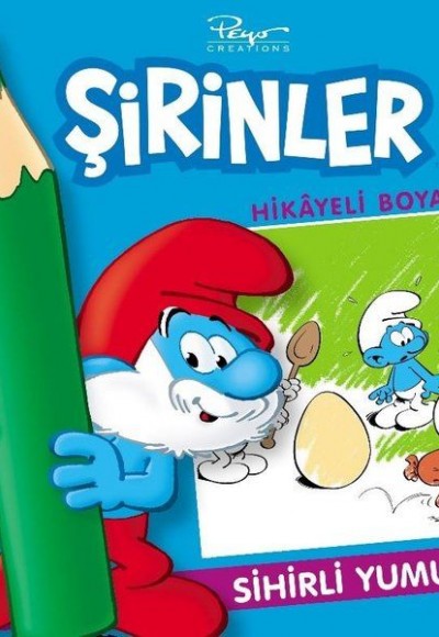 Sihirli Yumurta Hikayeli Boyama - Şirinler Sihirli Yumurta Hikayeli Boyama - Şirinler