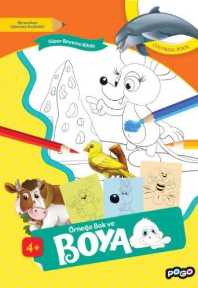 Süper Boyama Kitabı 1 - Örneğe Bak ve Boya Süper Boyama Kitabı 1 - Örneğe Bak ve Boya
