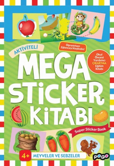 Mega Sticker Meyveler ve Sebzeler Mega Sticker Meyveler ve Sebzeler