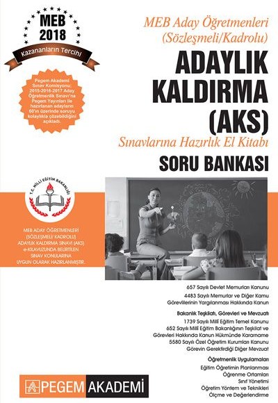 2018 MEB Aday Öğretmenleri (Sözleşmeli/Kadrolu) Adaylık Kaldırma Soru Bankası 2018 MEB Aday Öğretmenleri (Sözleşmeli/Kadrolu) Adaylık Kaldırma Soru Bankası
