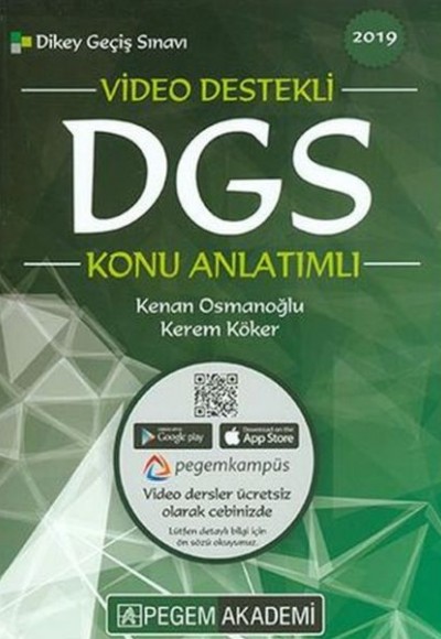Pegem 2019 DGS Konu Anlatımlı (Yeni) Pegem 2019 DGS Konu Anlatımlı (Yeni)