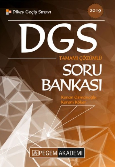 Pegem 2019 DGS Tamamı Çözümlü Soru Bankası (Yeni) Pegem 2019 DGS Tamamı Çözümlü Soru Bankası (Yeni)