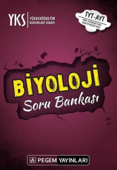Pegem 2019 YKS Biyoloji Soru Bankası (Yeni) Pegem 2019 YKS Biyoloji Soru Bankası (Yeni)