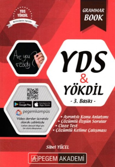 Pegem Akademi YDS - YÖKDİL Grammar Book(Yeni) Pegem Akademi YDS - YÖKDİL Grammar Book(Yeni)