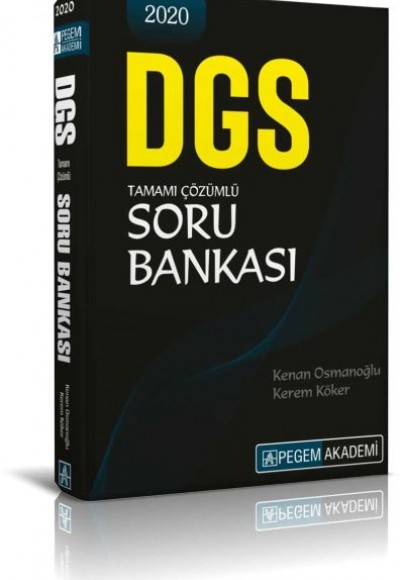 Pegem Akademi 2020 DGS Tamamı Çözümlü Soru Bankasıı (Yeni) Pegem Akademi 2020 DGS Tamamı Çözümlü Soru Bankasıı (Yeni)