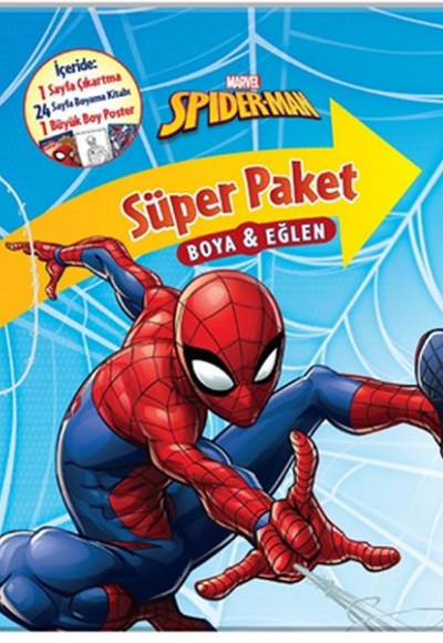 Marvel Spider - Man Süper Paket Boya ve Eğlen Marvel Spider - Man Süper Paket Boya ve Eğlen