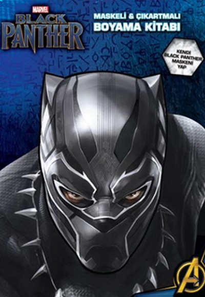 Marvel Black Panther Maskeli ve Çıkartmalı Boyama Kitabı Marvel Black Panther Maskeli ve Çıkartmalı Boyama Kitabı