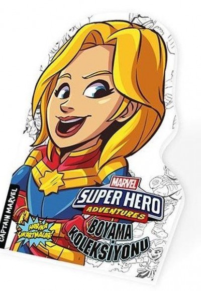 Captan Marvel - Marvel Süper Kahramanlar Boyama Koleksiyonu Captan Marvel - Marvel Süper Kahramanlar Boyama Koleksiyonu