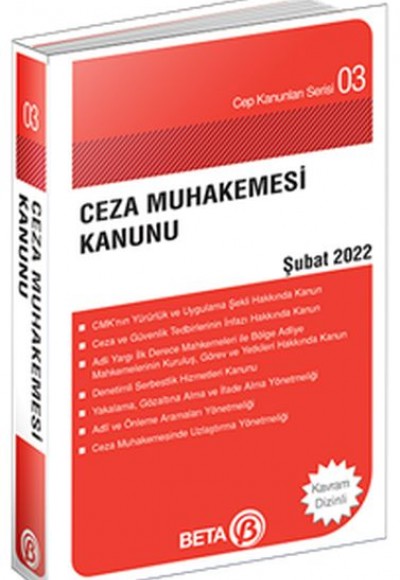 Cep Kanunları Serisi 03 - Ceza Muhakemesi Kanunu Şubat 2022 Cep Kanunları Serisi 03 - Ceza Muhakemesi Kanunu Şubat 2022