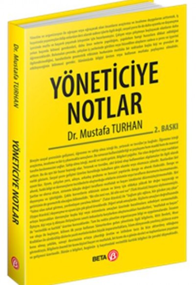Yöneticiye Notlar Yöneticiye Notlar