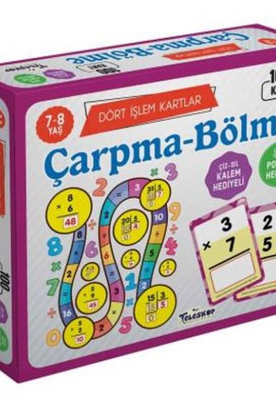 Dört İşlem Kartlar Çarpma Bölme 7 8 Yaş 100 Kart Dört İşlem Kartlar Çarpma Bölme 7 8 Yaş 100 Kart