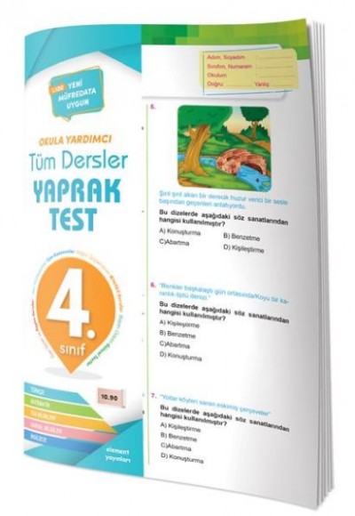 4.Sınıf Tüm Dersler Yaprak Test