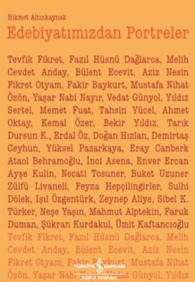 Edebiyatımızdan Portreler Edebiyatımızdan Portreler