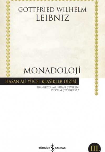 Monadoloji - Hasan Ali Yücel Klasikler Monadoloji - Hasan Ali Yücel Klasikler