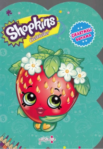 Shopkins Cicibiciler - Turkuaz Çıkartmalı Boyama Shopkins Cicibiciler - Turkuaz Çıkartmalı Boyama
