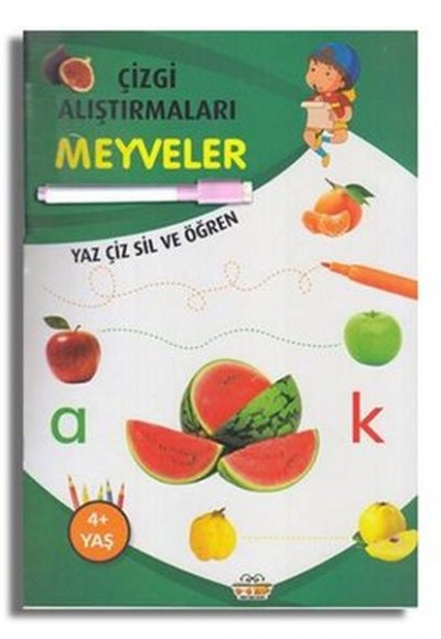 Çizgi Alıştırmaları Meyveler Çizgi Alıştırmaları Meyveler