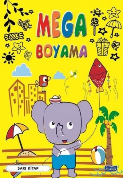 Mega Boyama Sarı Kitap Mega Boyama Sarı Kitap