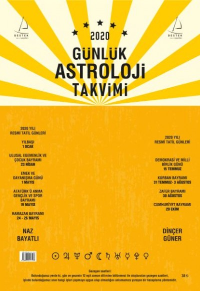 2020 Günlük Astroloji Takvimi 2020 Günlük Astroloji Takvimi