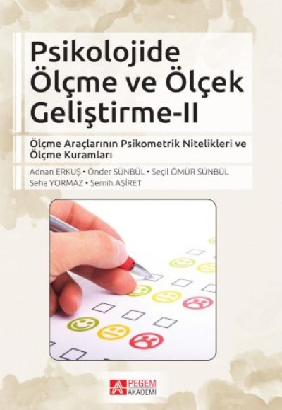 Psikolojide Ölçme ve Ölçek Geliştirme - 2 Psikolojide Ölçme ve Ölçek Geliştirme - 2