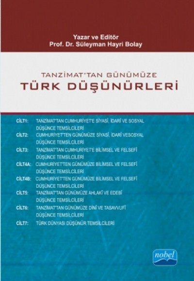Tanzimat’tan Günümüze Türk Düşünürleri (7 Cilt - 8 Kitap) Tanzimat’tan Günümüze Türk Düşünürleri (7 Cilt - 8 Kitap)