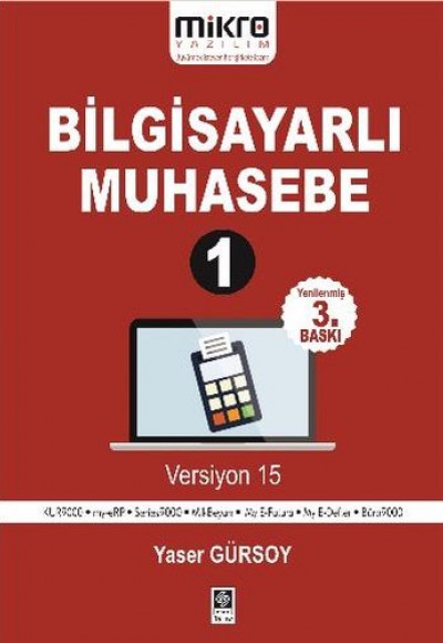Bilgisayarlı Muhasebe 1 (Versiyon 15) Bilgisayarlı Muhasebe 1 (Versiyon 15)