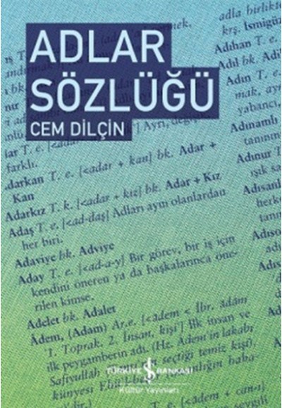 Adlar Sözlüğü (Ciltli) Adlar Sözlüğü (Ciltli)