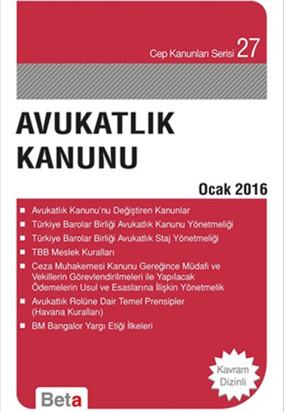 Avukatlık Kanunu Avukatlık Kanunu