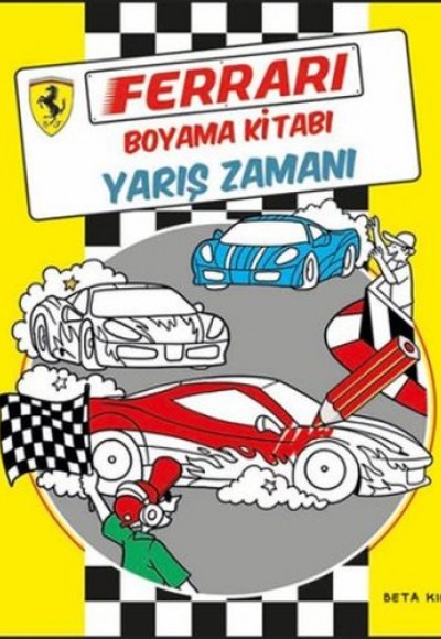 Ferrari Boyama Kitabı - Yarış Zamanı Ferrari Boyama Kitabı - Yarış Zamanı