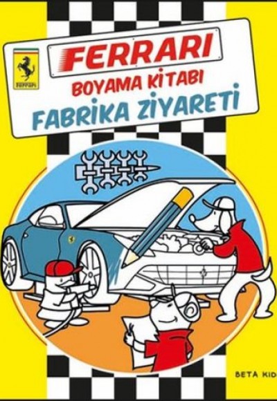 Ferrari Boyama Kitabı - Fabrika Ziyareti Ferrari Boyama Kitabı - Fabrika Ziyareti